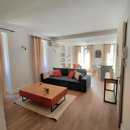 Renovated Apartment, Hyper Center, Private Parking Perpignan