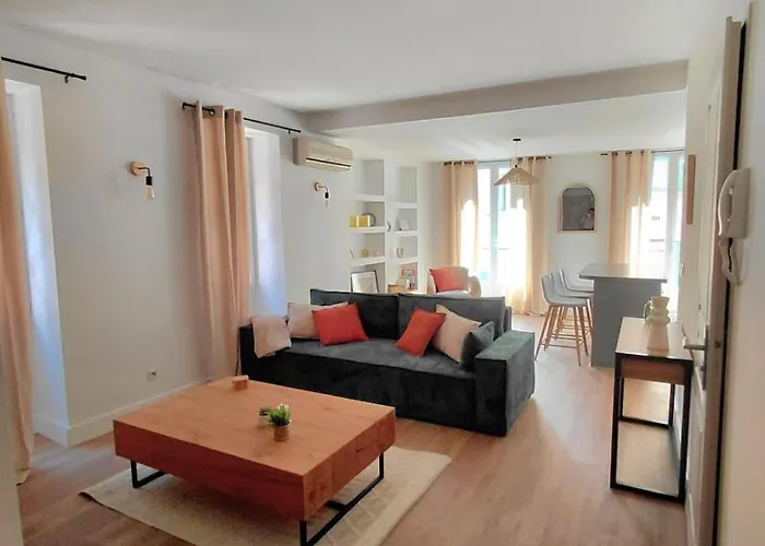 Renovated Apartment, Hyper Center, Private Parking Perpignan